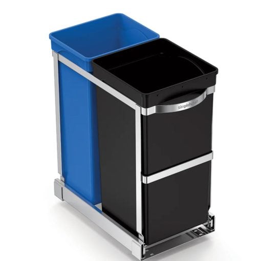 SimpleHuman Pull Out Recycler CW1016 35L Dual Compartment Trash Can