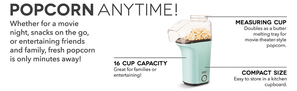 Dash Hot Air Pop Corn Maker