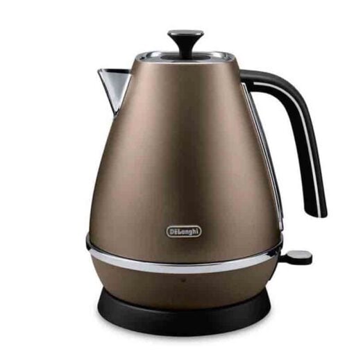 De'Longhi Distinta Moments Kettle 1.7L Cordless 3-Level Safety Matte Bronze