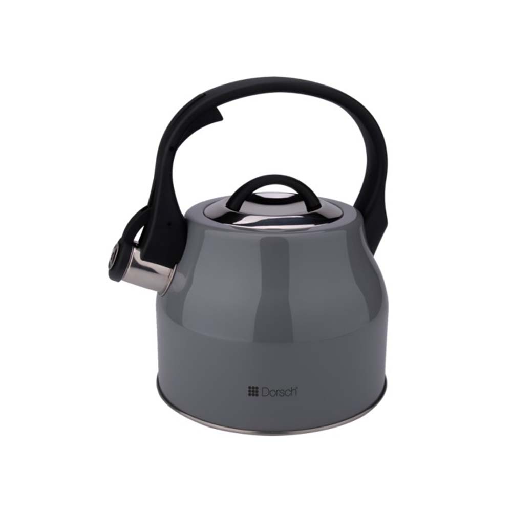 Dorsch 2.5L Stainless Steel Whistling Kettle With Ergonomic Handle- Gr