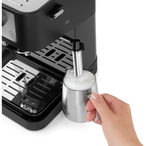 DeLonghi Stilosa Espresso Machine 15 Bar 1100W 1L Manual Frother EC260.BK