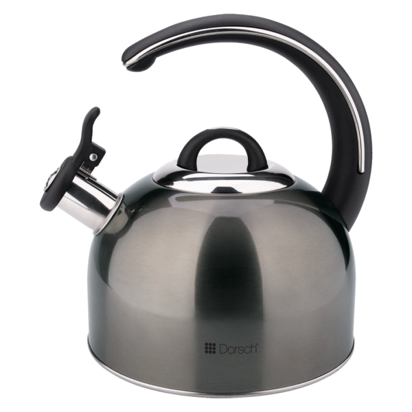 Dorsch 3L Stainless Steel Whistling Kettle With Luxurious Handle - Dark Grey