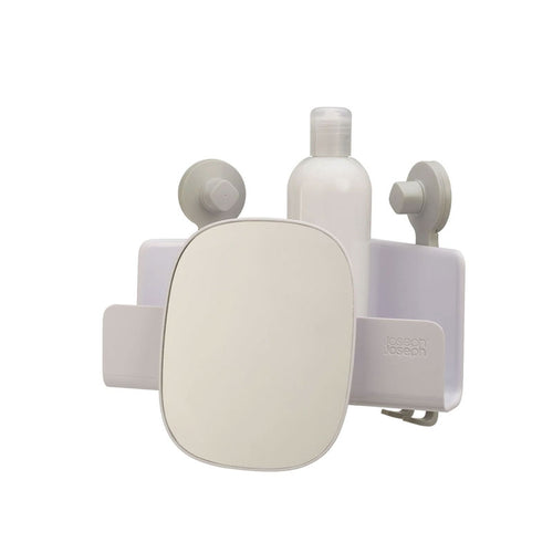Joseph Joseph Easystore™ White Corner Shower Shelf With Removable Mirror