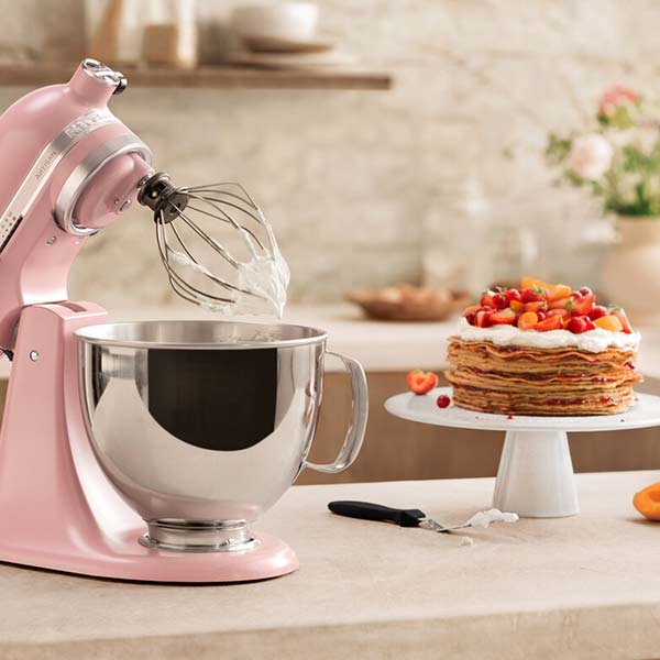 Kitchenaid 4.8L Tilt-Head Stand Mixer Artisan Dried Rose