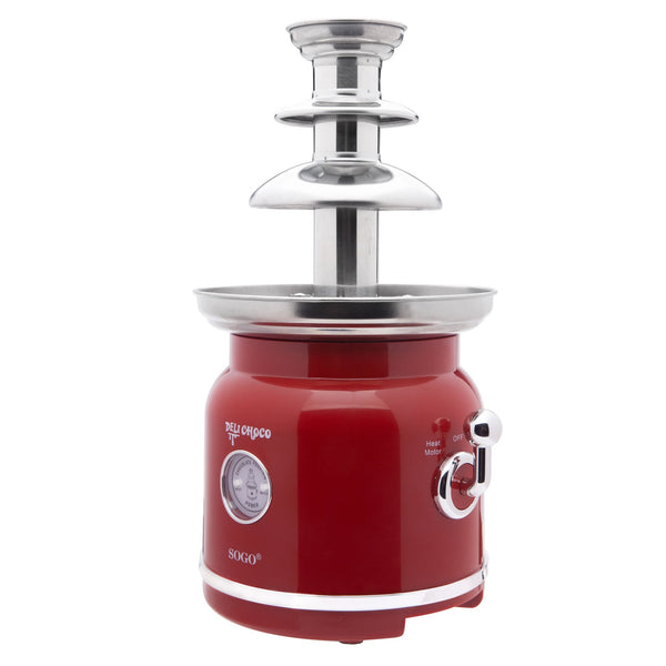 Sogo SS-11970 Electric Chocolate Fountain - 3-Tier Stainless Steel Waterfall