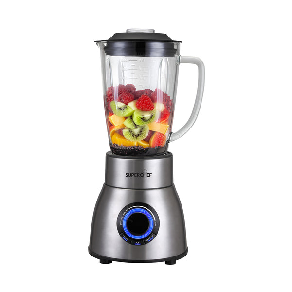 Superchef GTM-8351E Table Blender – 1200W, Glass Jar, Multi-Speed