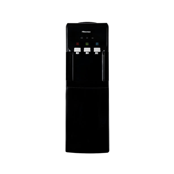 Hisense Water Dispenser 3 Tap Hot Cold Normal Top Load Storage Cabinet Black