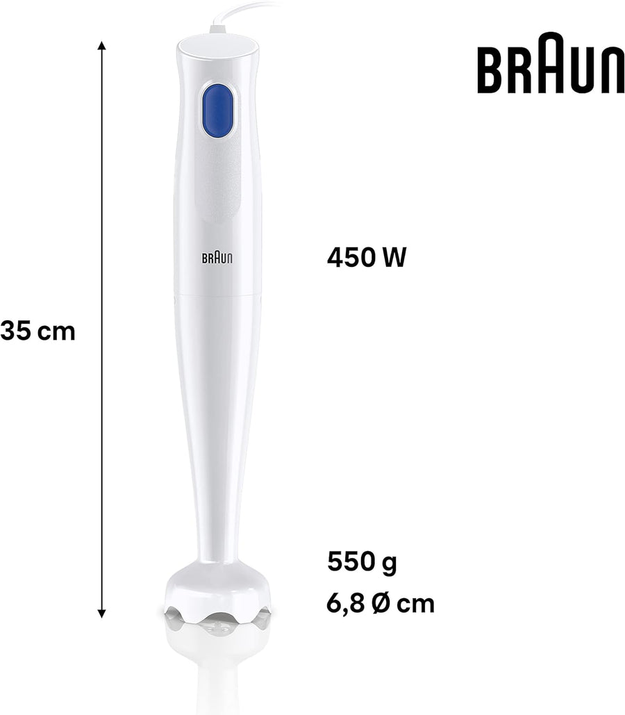 Braun MultiQuick 1 White Hand Blender MQ10.001