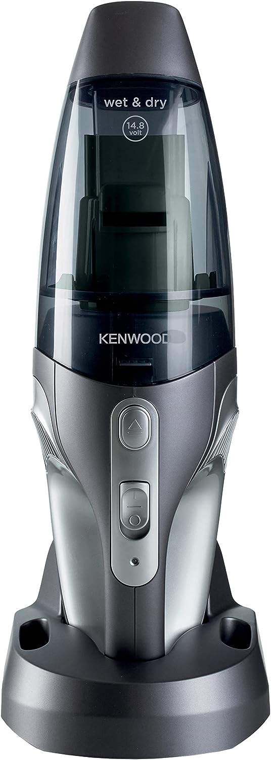 Kenwood Handy Vacuum HVP19 Silver 14W Wet & Dry Cordless 30 Min Runtime