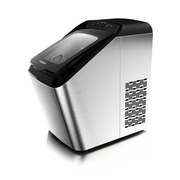 Haeger Frozen Pro Inox Ice Maker 15kg Daily Capacity 2.8L Water Tank 135W