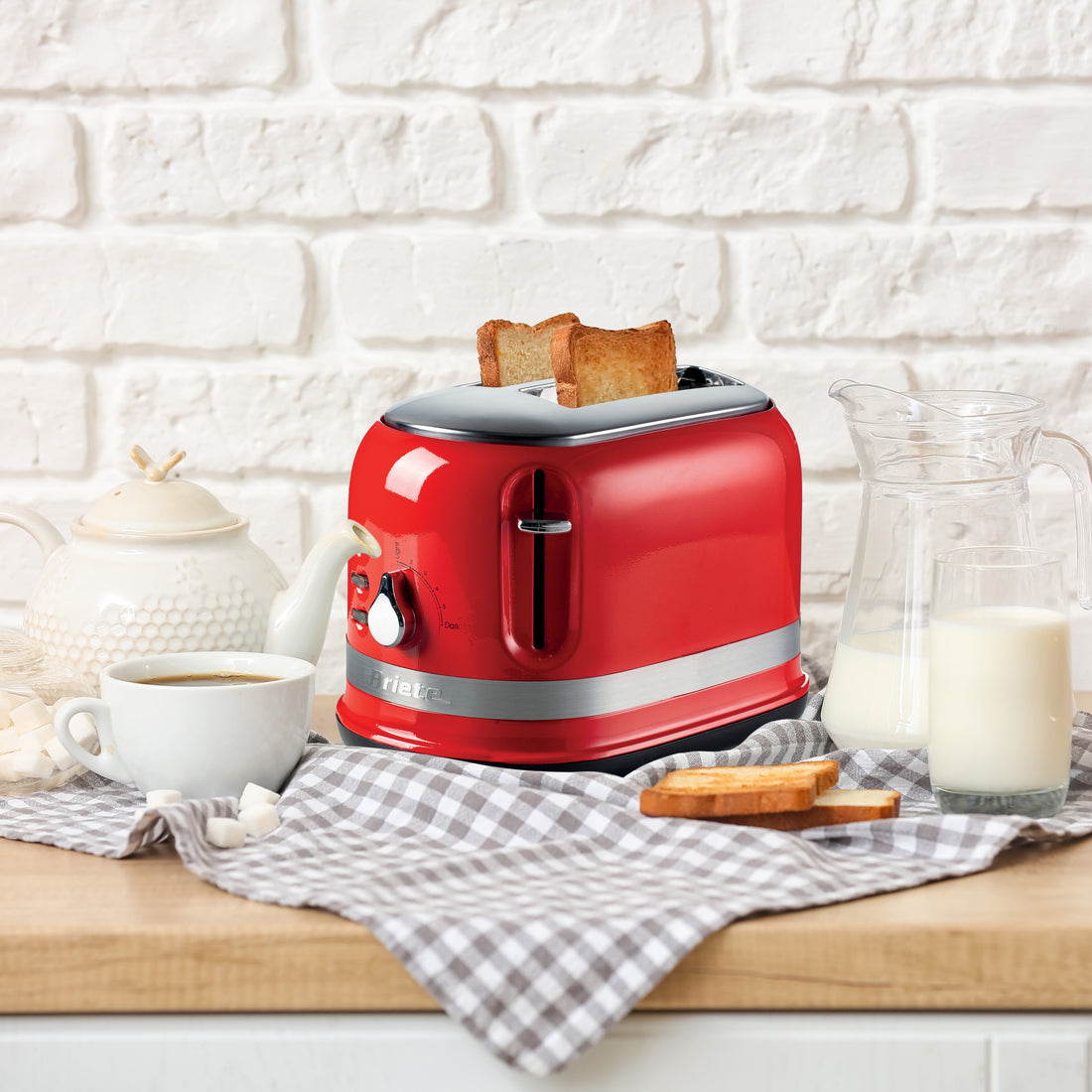 Ariete Moderna Toaster 2-Slice – 815W, With Tongs