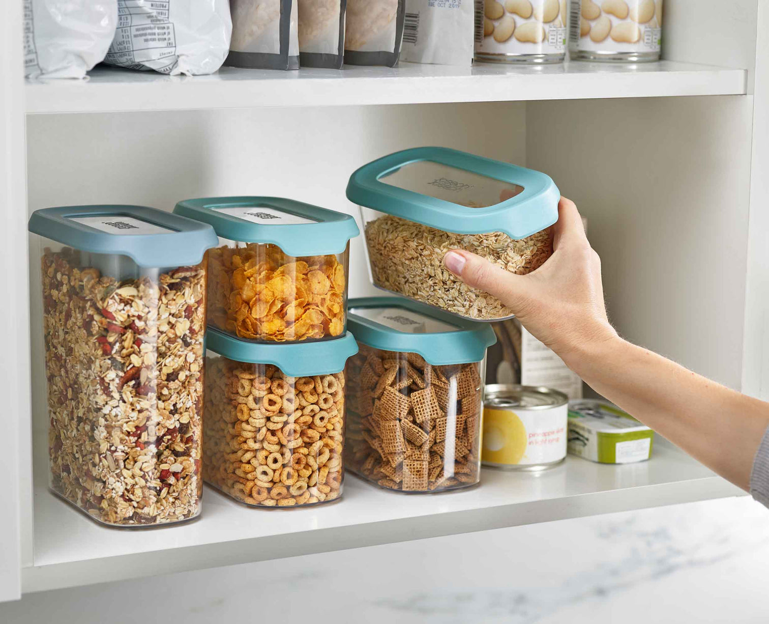 Joseph Joseph Cupboardstore 5-Piece Blue In-Cupboard Storage Container set