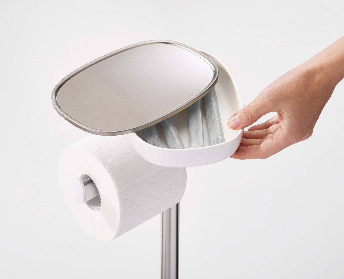 Joseph Joseph EasyStore Plus Toilet Roll Holder with Toilet Brush