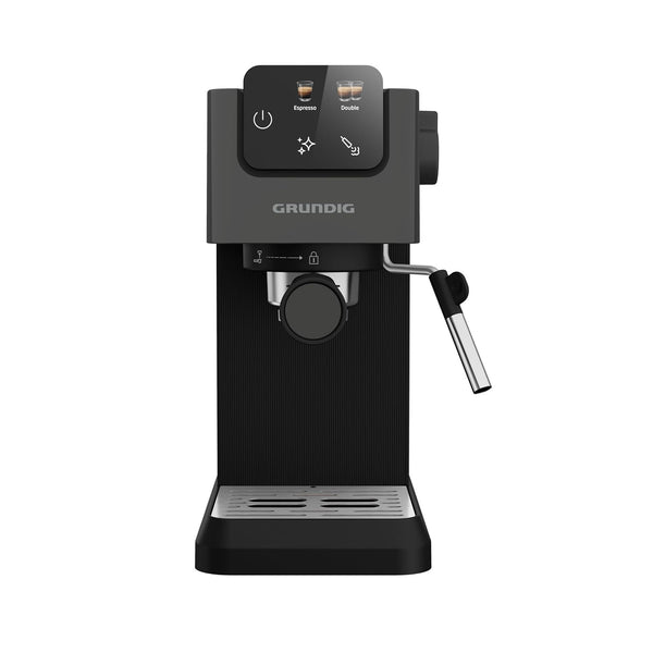 Grundig Delisia Espresso Machine 15-Bar Pump Milk Frother Stainless Steel