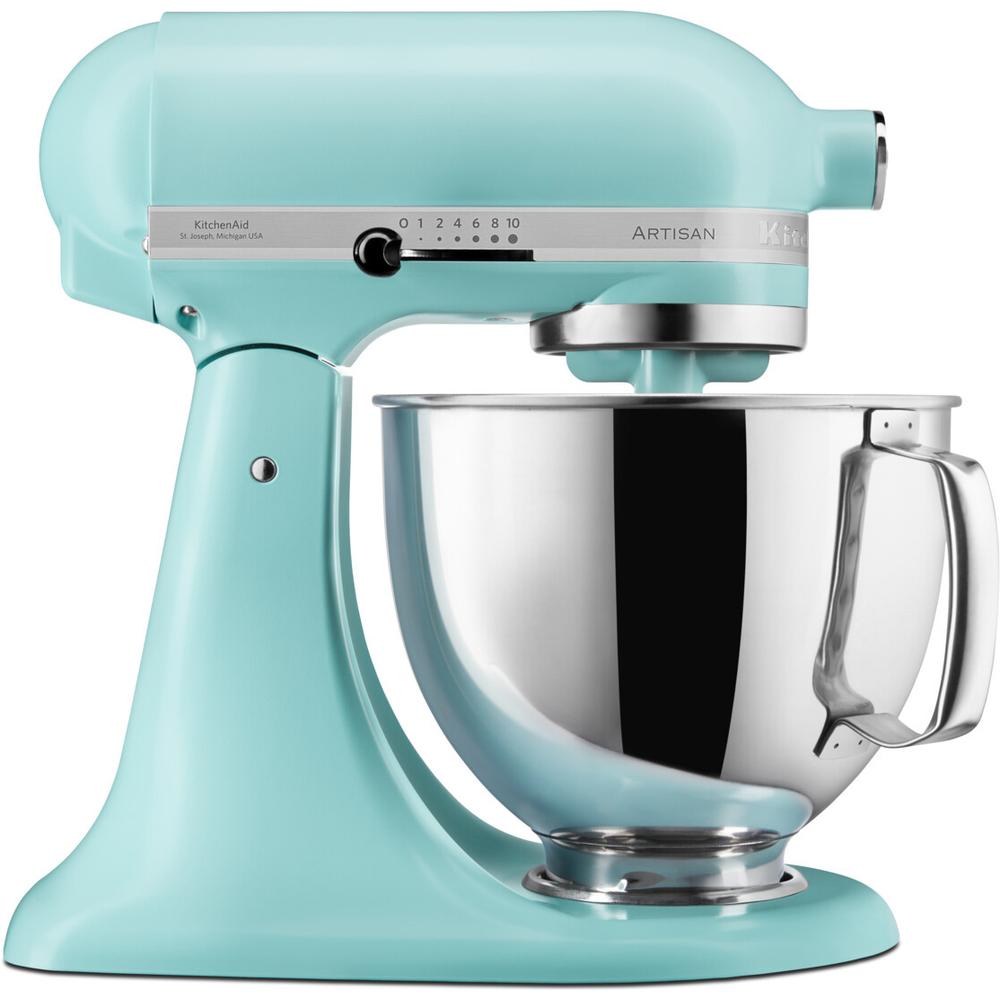 Kitchenaid Artisan 4.8L Pastry Robot, Tilt Head Stand Mixer - Aqua