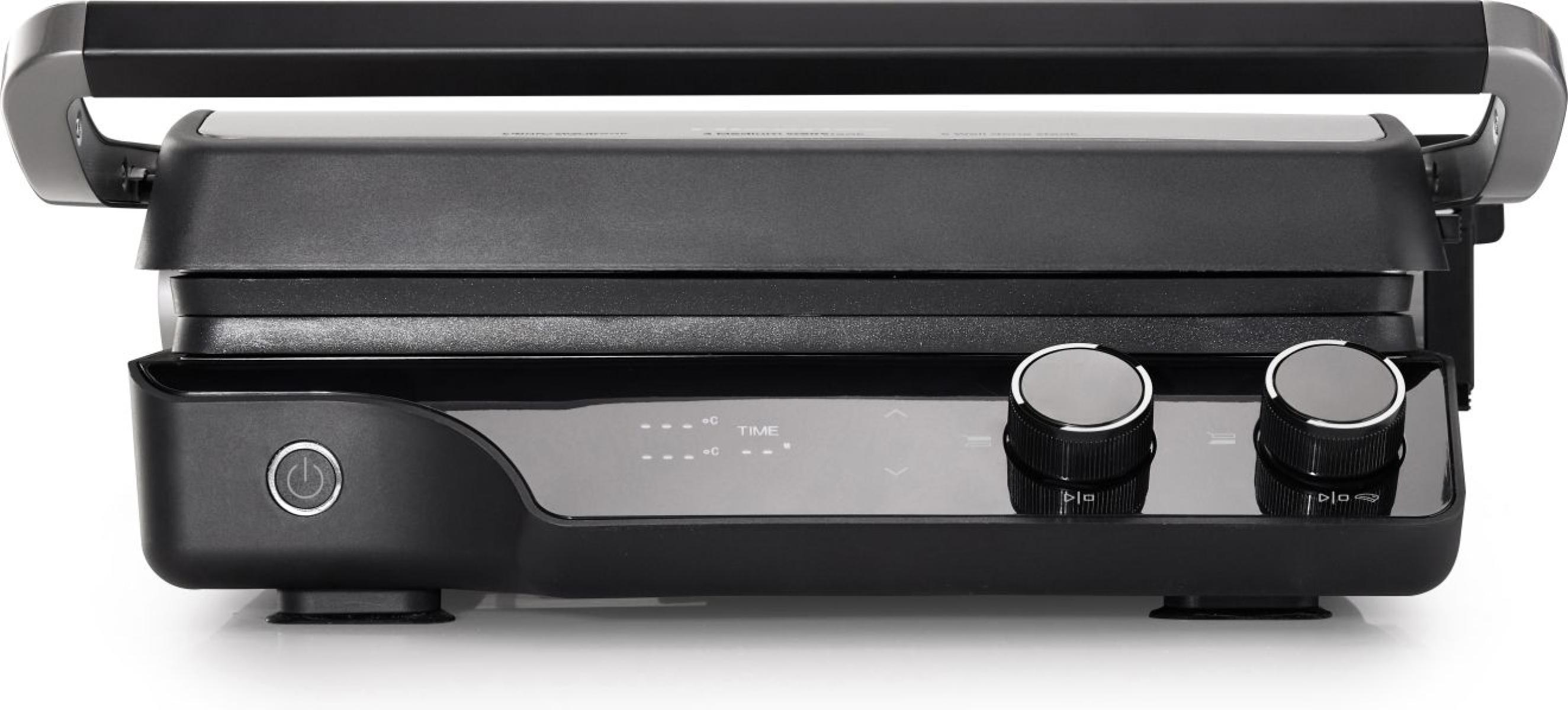 Hisense XXL Contact Grill 2000W Extra Large Ribbed Non-Stick Anthracite Gray