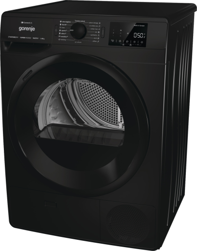 Gorenje Dryer Condenser 8Kg Heat Pump Wifi Black