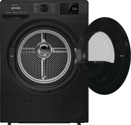 Gorenje Dryer Condenser 8Kg Heat Pump Wifi Black