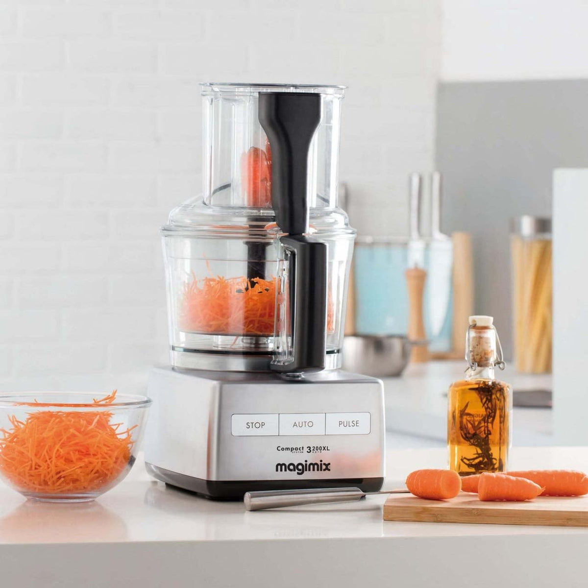 Magimix Compact 3200 XL Food Processor 650W Chrome MX3200CHXL