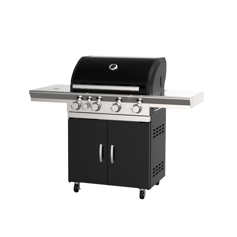 Superchef 4 Burner Continental Gas Bbq+ Side Burner