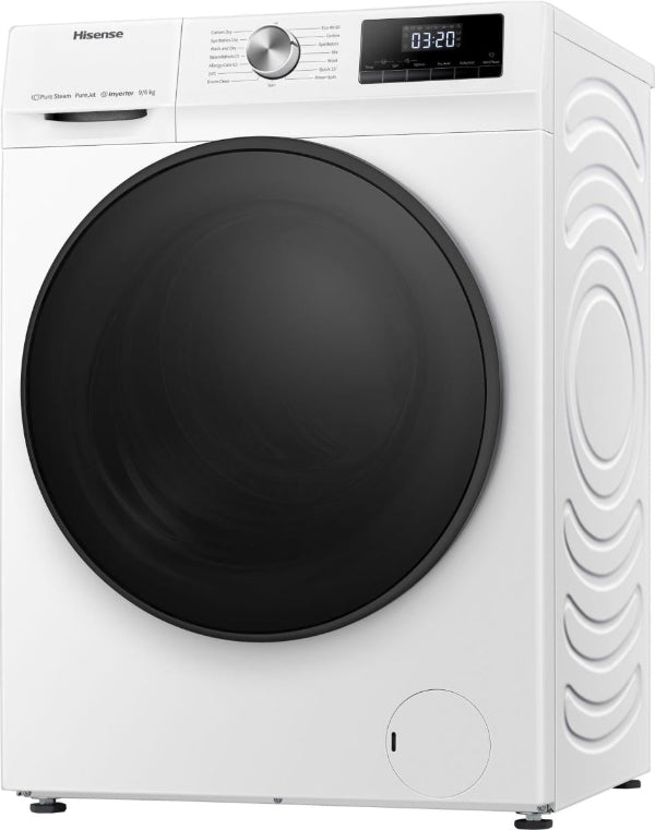 Hisense 9kg Washer 6kg Dryer 2-in-1 1400RPM Inverter Steam Care Machine White