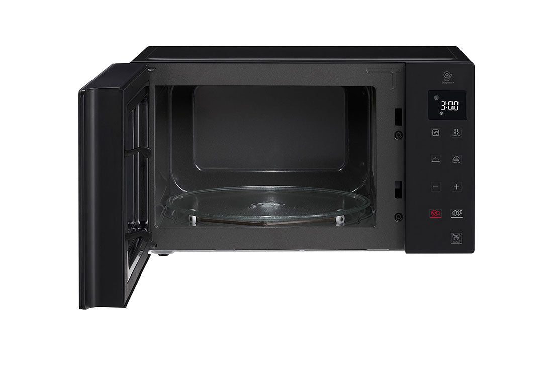 Lg Microwave Oven 25L, Smart Inverter, Even Heating, Black
