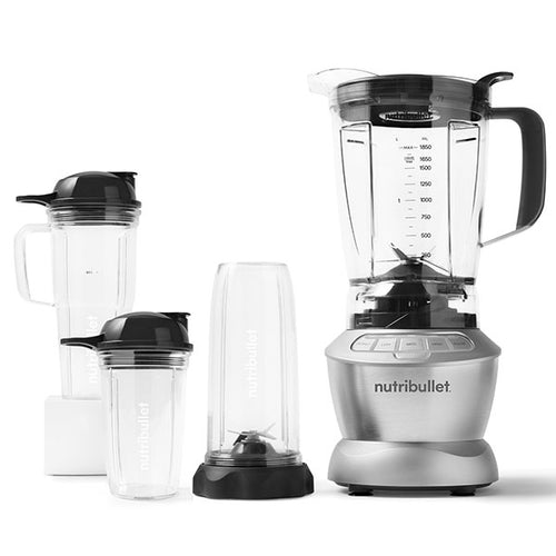 Nutribullet Full-Sized Blender Combo, 1200W, 10 Pieces Set, Silver