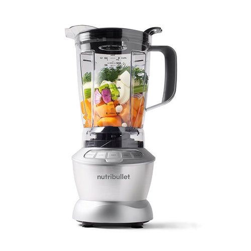 Nutribullet Full-Sized Blender Combo, 1200W, 10 Pieces Set, Silver