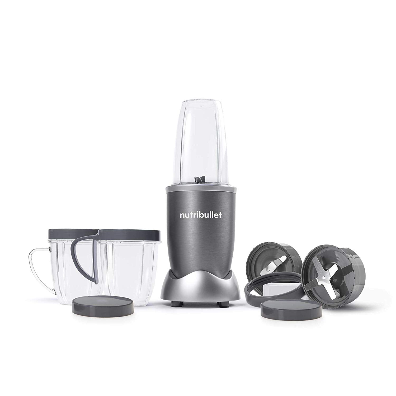 NutriBullet 600W Nutrient Extractor – 9 Piece Blender Set (Grey)