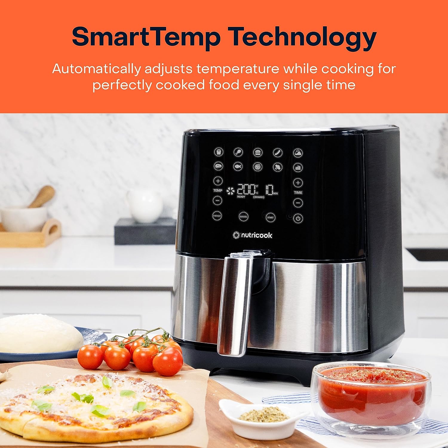 Nutricook Air Fryer 2 NC-AF204 1500W 3.6L SmartTemp Digital Preset Oven Box
