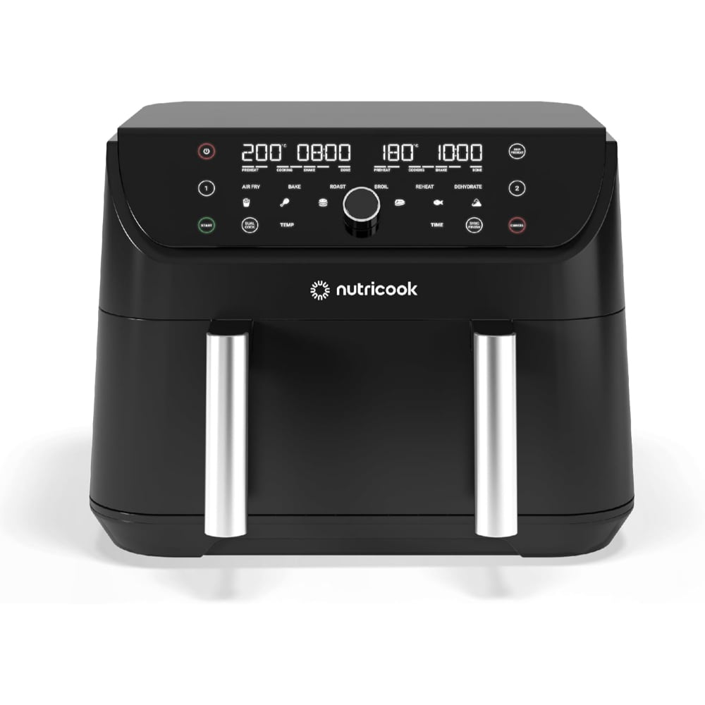 Nutricook Air Fryer NC-AFD285 2400W 8.5L Duo 2 Flexzone Split Dual Oven Box