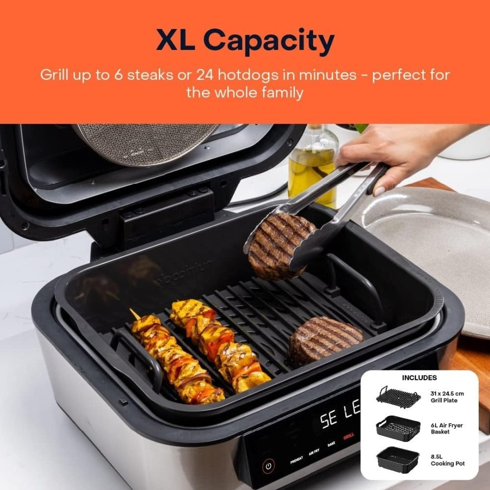 Nutricook Air Fryer Grill NC-AFG960 1760W 8.5L Smart Probe Ceramic BBQ Oven
