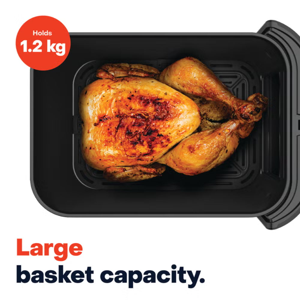 Nutricook Air Fryer Slim NC-AFS100 1500W 5L Vision Ceramic Basket Oven Box