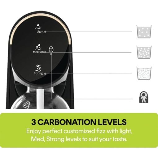 Nutricook Fizz Soda Maker NC-FSM100 Carbonator 3Level 1L Bottle Carbonic