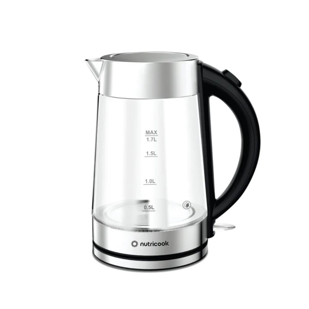 Nutricook Glass Kettle NC-GK100 2200W 1.7L Double Wall Cool Touch Boiler Bin