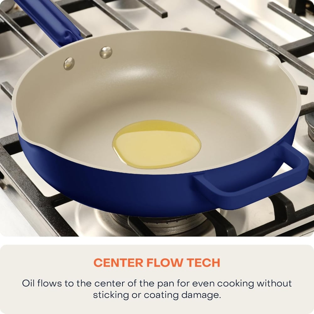 Nutricook Skillet NC-OP126AB 26cm Ceramic Non Stick Induction Sauté Frying Pan