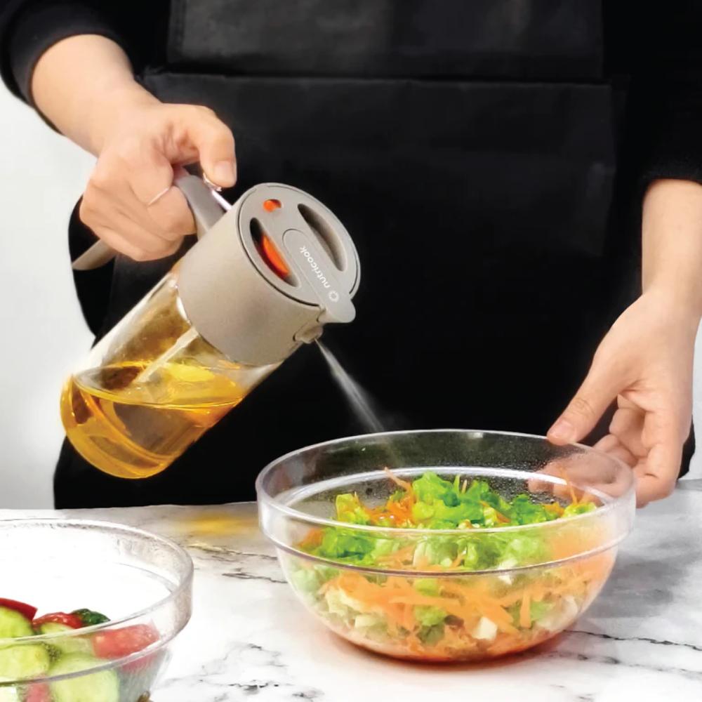 Nutricook Oil Sprayer NC-OS150 500ml 2 in 1 Pourer Dispenser Misting Cruet Bin