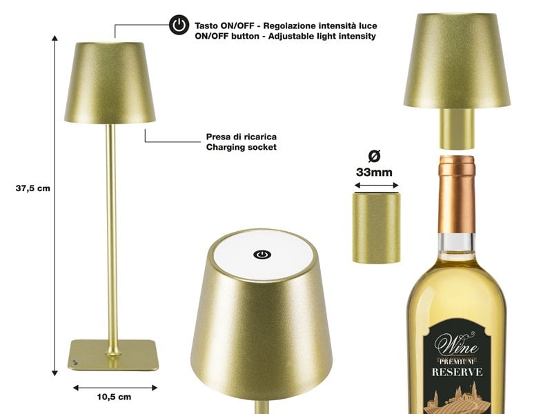 Beper Rechargeable 2IN1 Cristal Table Lamp - Christmas Edition [Light