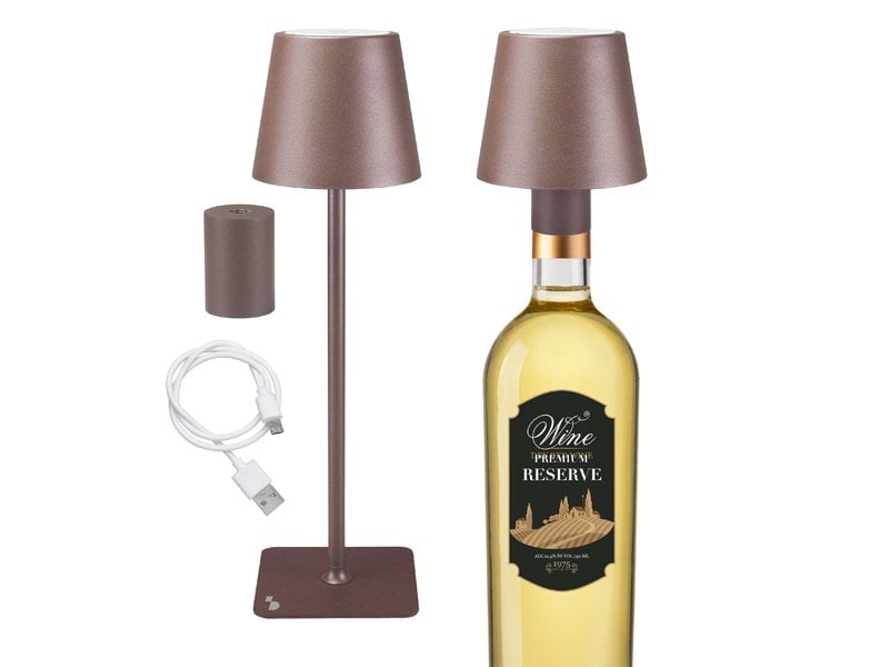 Beper Rechargeable 2IN1 Cristal Corten Table Lamp