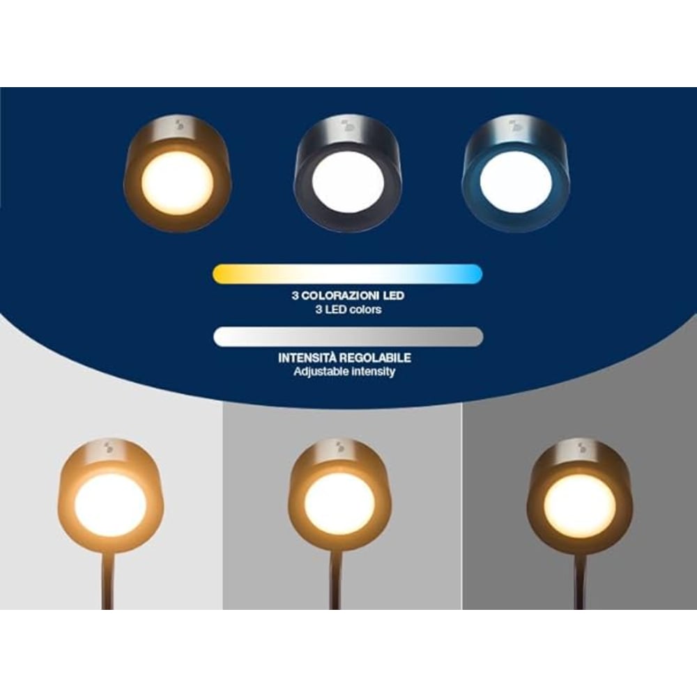 Beper Rechargeable 3in1 Magnet Lamp, Black