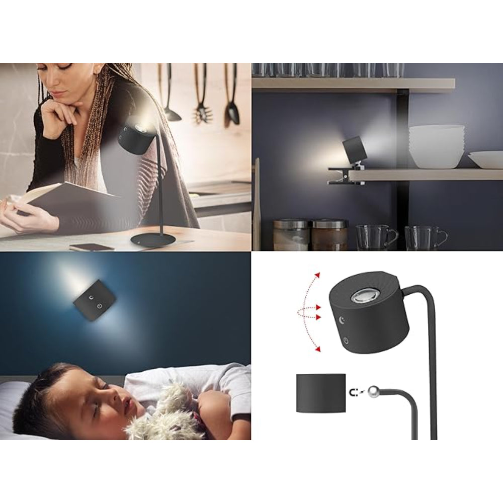 Beper Rechargeable 3In1 Lamp Lumini, Black
