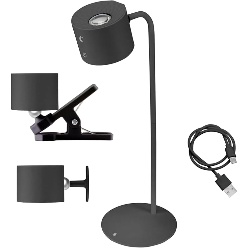 Beper Rechargeable 3In1 Lamp Lumini, Black