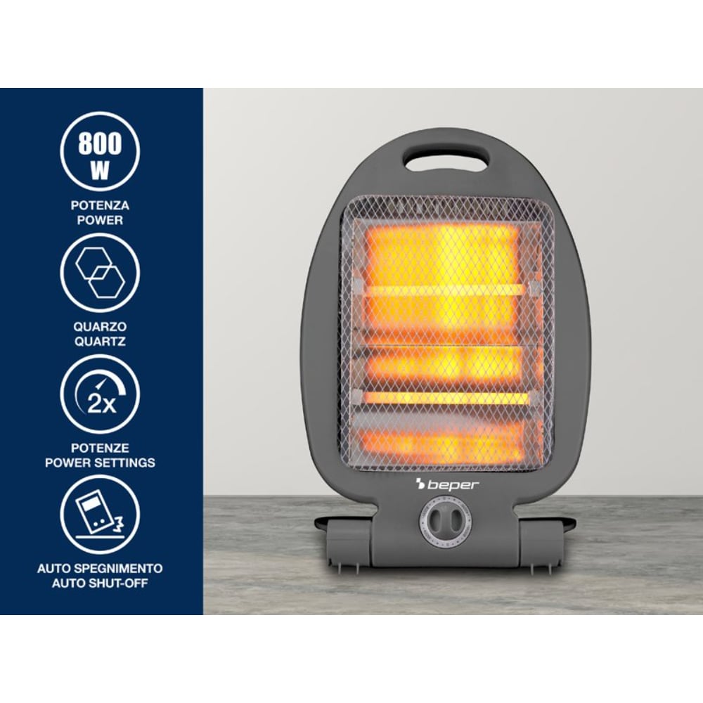 Beper Quartz Heater 400-800W, Fast Heating, 2 Power Levels, 2 Heating – Buy in Lebanon