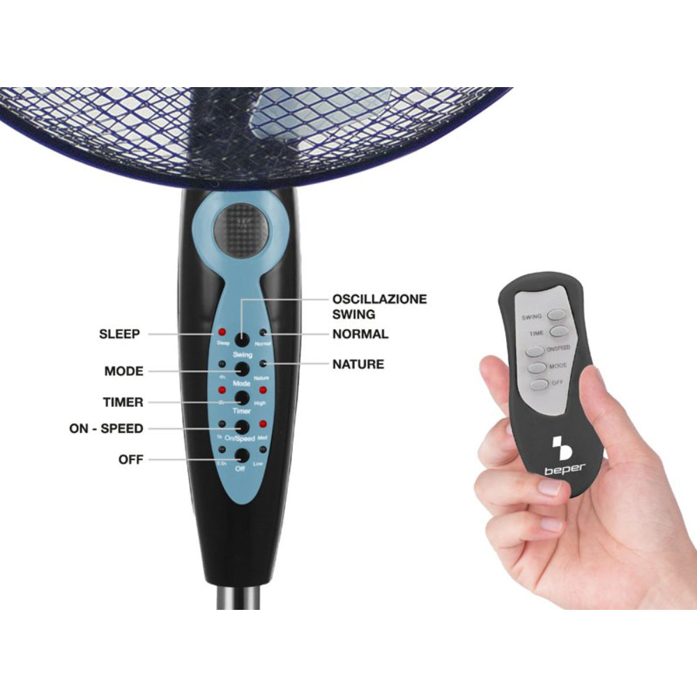 Beper Pedestal Fan With Remote Control