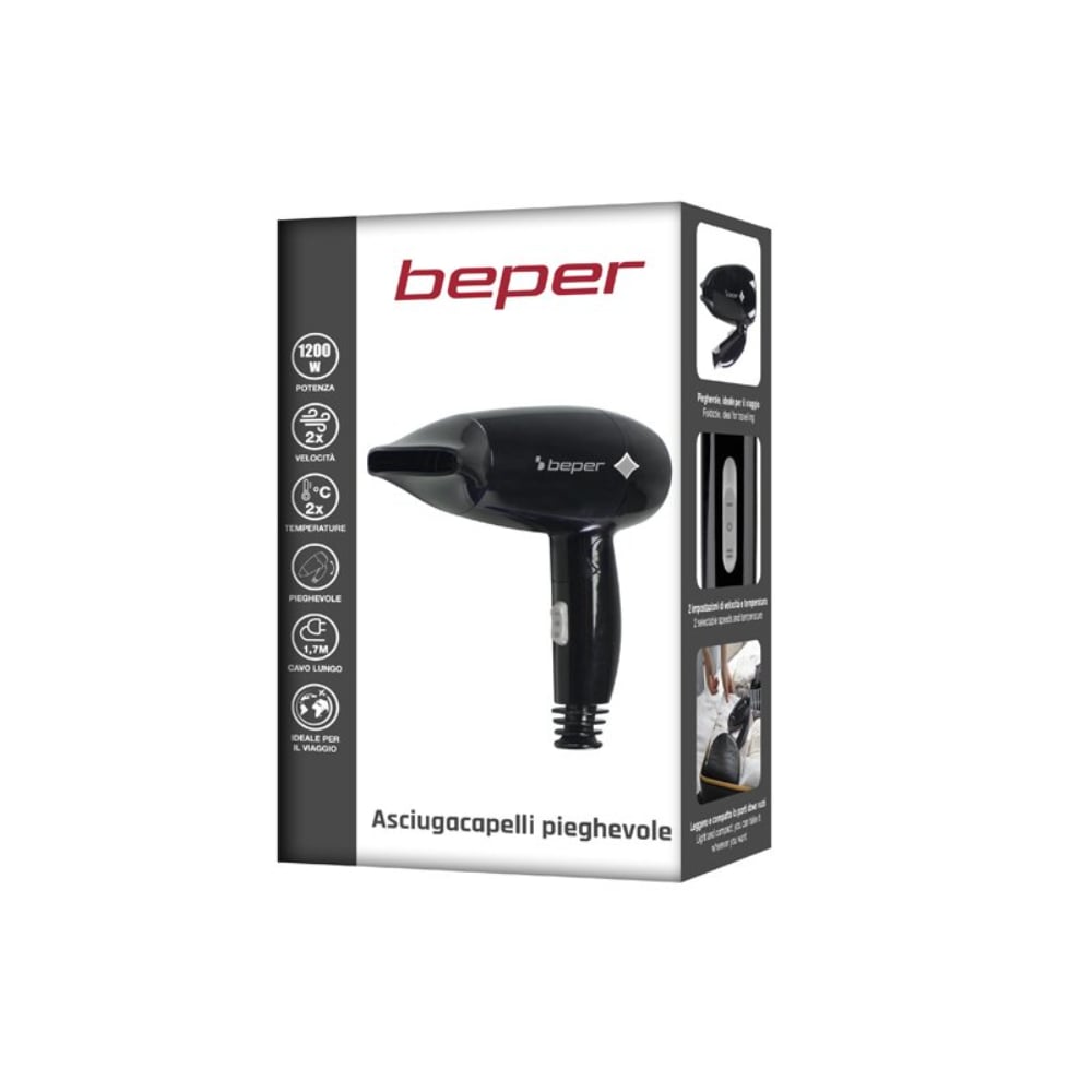 Beper Travel Hair Dryer, 1200W, Foldable Hair Dryer, 3 Temperatures, 2 – Buy in Lebanon