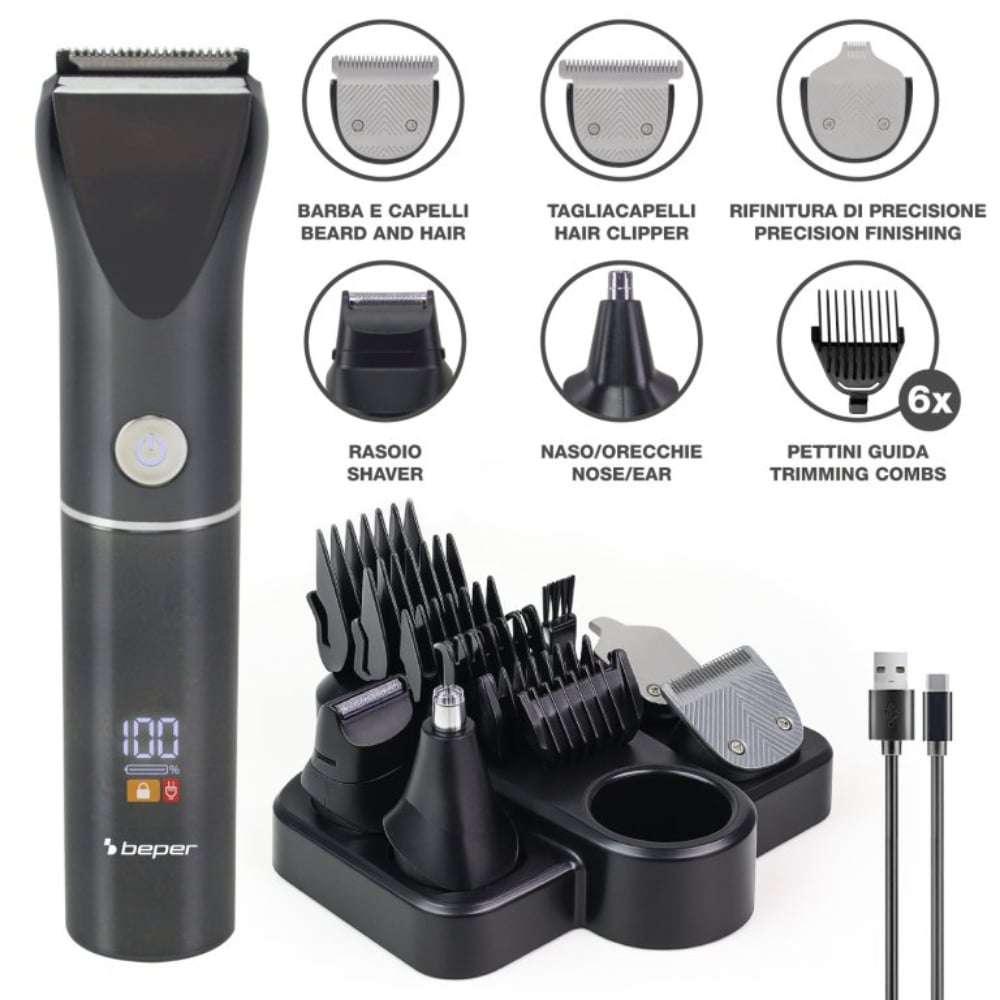 Beper Trimmer Set For Face, Hair and Body - TrimX 12