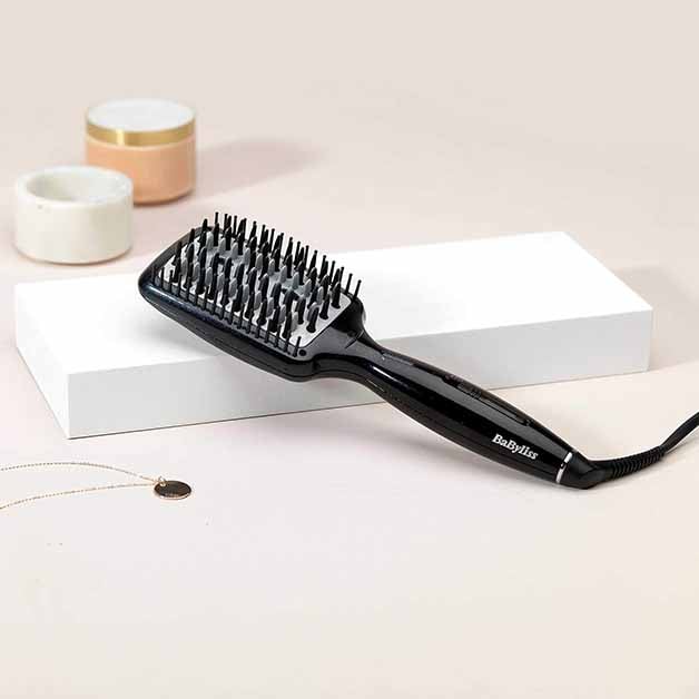 BaByliss Smoothing Heated Brush HSB101SDE 200°C – Black – view 3