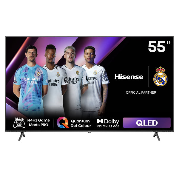 Hisense 55" QLED 4K Smart TV 144Hz Gaming Refresh Rate Dolby Vision IQ Atmos