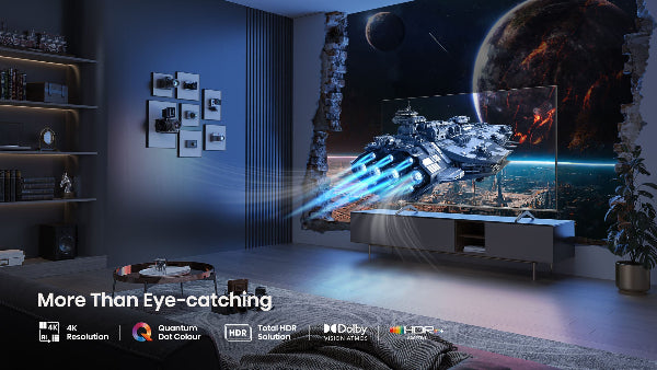 Hisense 55" QLED 4K Smart TV 144Hz Gaming Refresh Rate Dolby Vision IQ Atmos