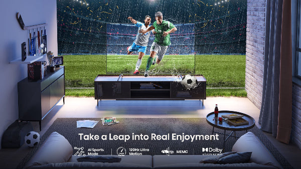 Hisense 55" QLED 4K Smart TV 144Hz Gaming Refresh Rate Dolby Vision IQ Atmos